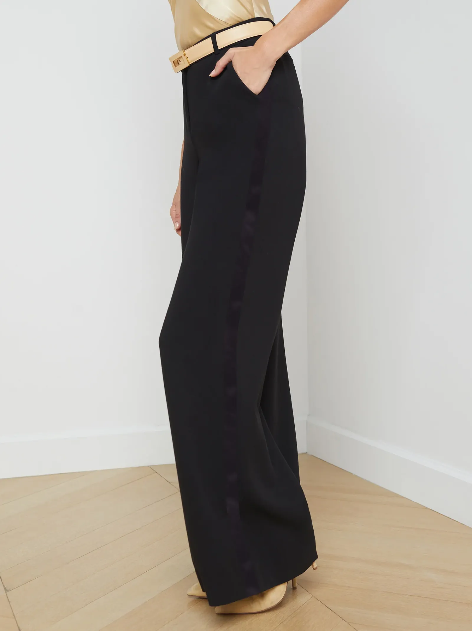 L'AGENCE All Things Black|Pants, Shorts & Skirts|Livvy Straight-Leg Trouser Black