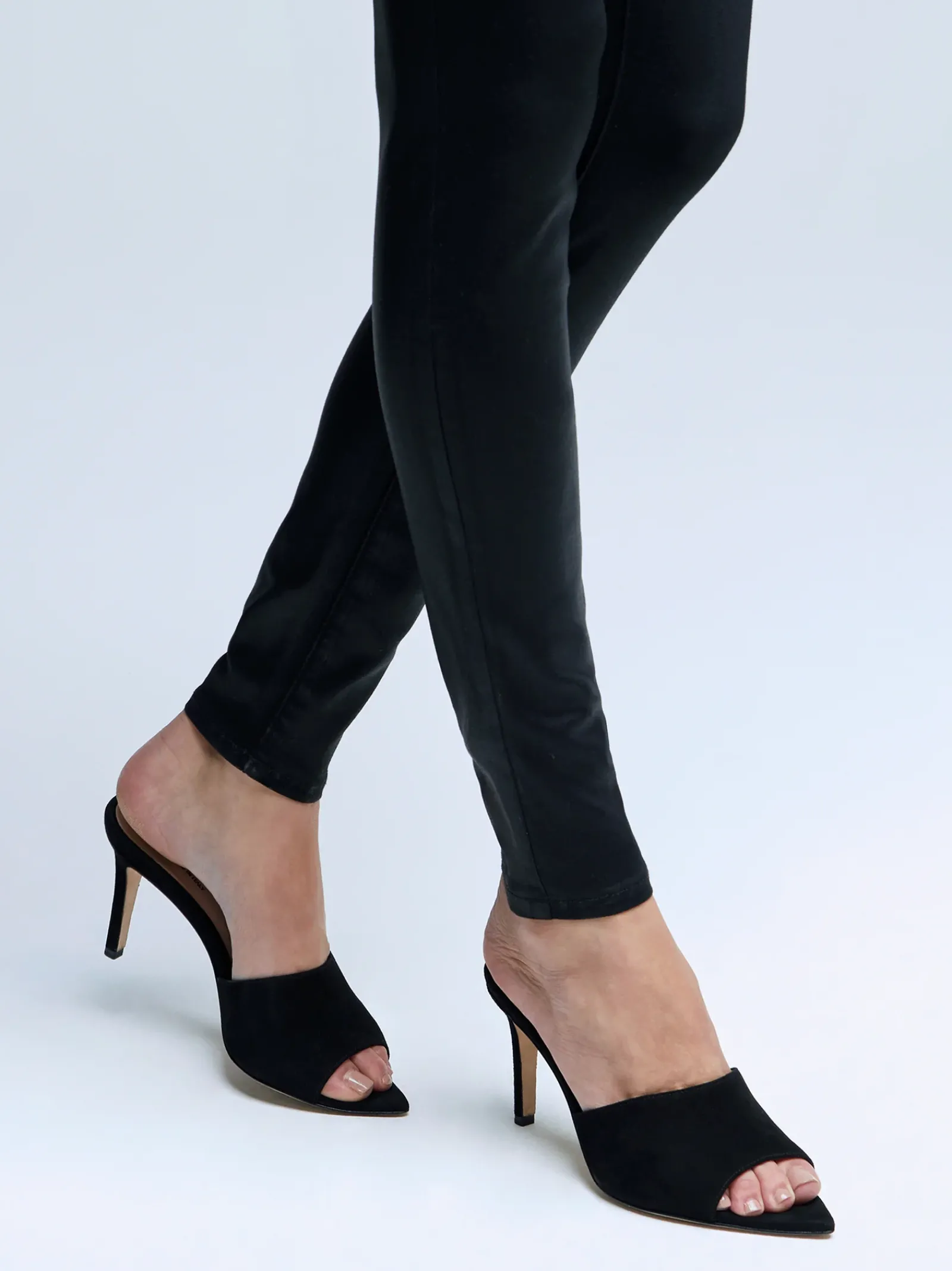 L'AGENCE Mules|Heels & Pumps|Lolita Open Toe Mule Black Suede