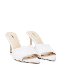 L'AGENCE Nouveau Whites|Resort Collection|Lolita Open Toe Mule White Denim