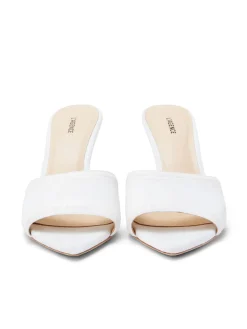 L'AGENCE Nouveau Whites|Resort Collection|Lolita Open Toe Mule White Denim