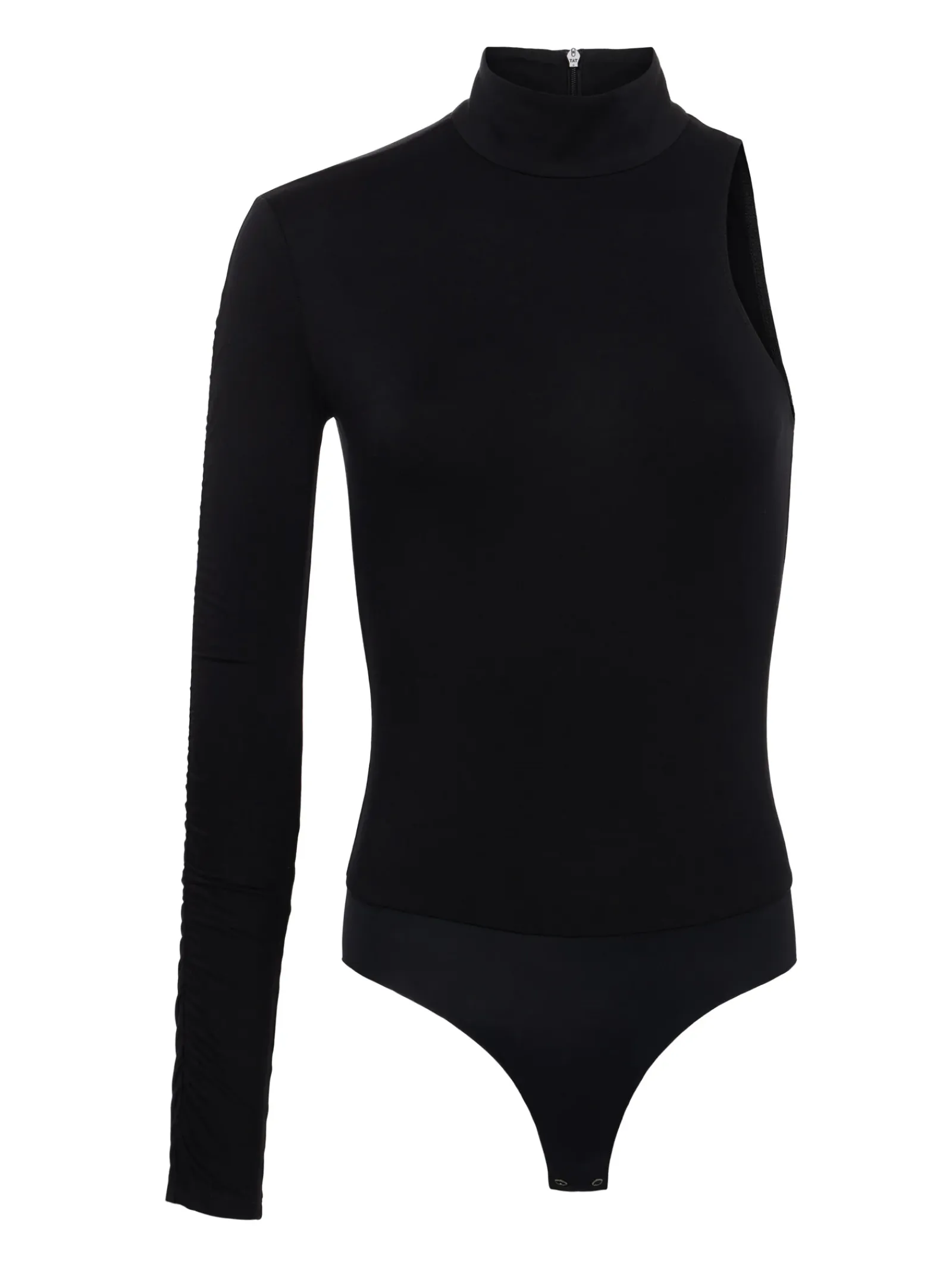 L'AGENCE All Things Black|Spring Collection|Lotti One-Sleeve Bodysuit Black