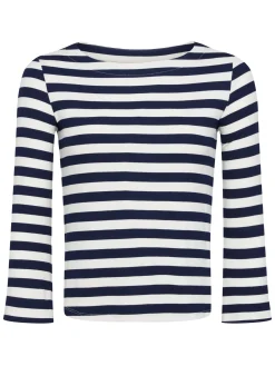 L'AGENCE Online Exclusives|Resort Collection|Lucille Tee Navy/White Stripe