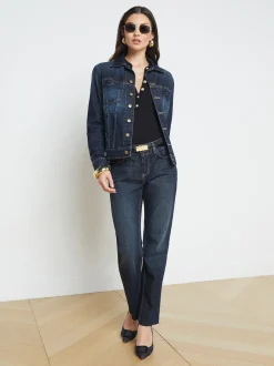 L'AGENCE Denim Jackets|Blazers & Jackets|Mack Oversized Jacket Grainger