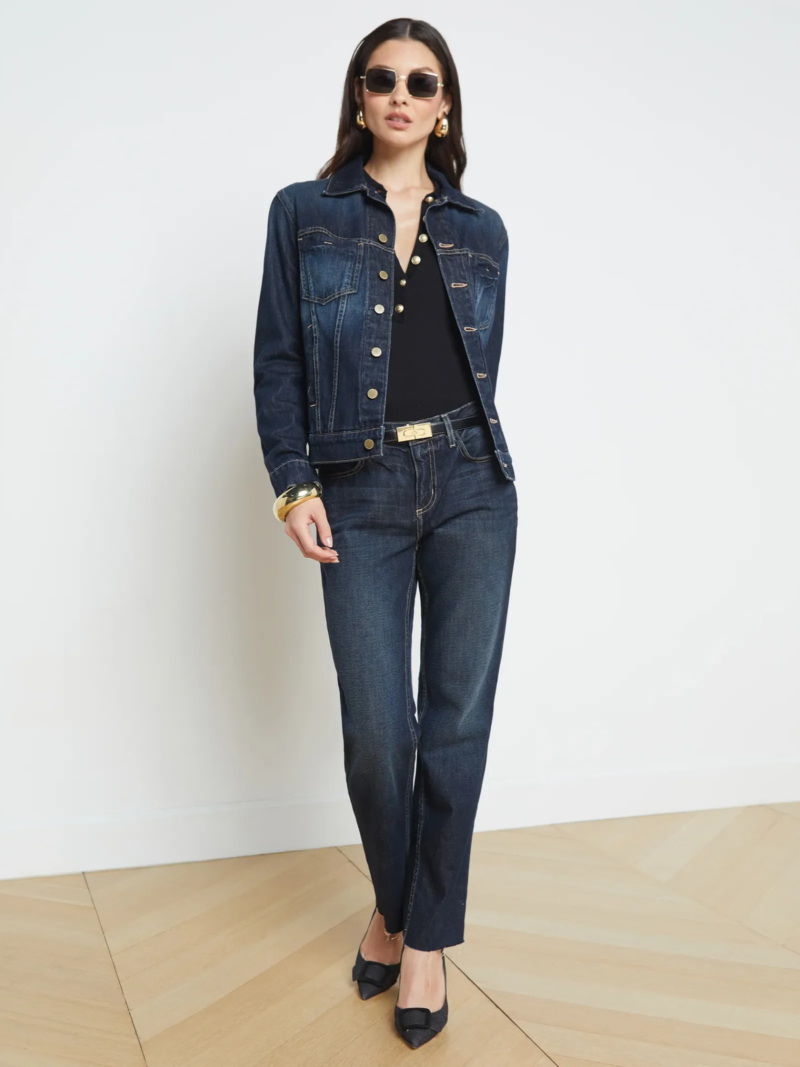 L'AGENCE Denim Jackets|Blazers & Jackets|Mack Oversized Jacket Grainger
