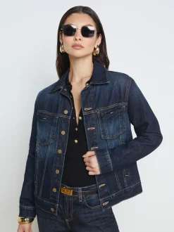 L'AGENCE Denim Jackets|Blazers & Jackets|Mack Oversized Jacket Grainger