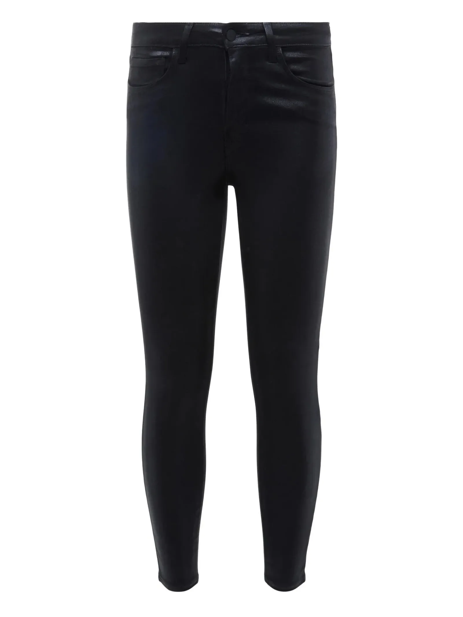 L'AGENCE All Things Black|Petite|Margot Coated Skinny Jean Black Coated