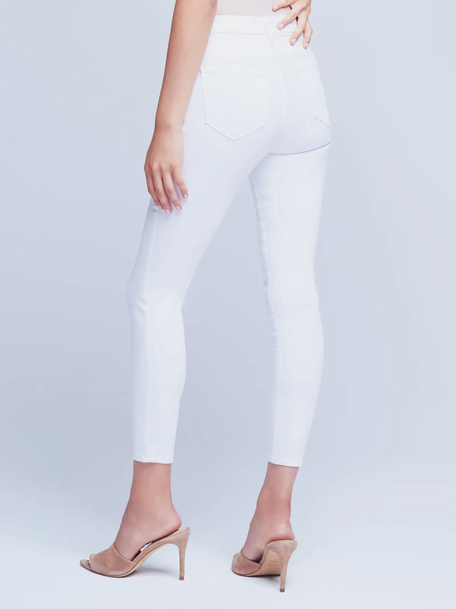 L'AGENCE Nouveau Whites|Online Exclusives|Margot Maternity Jean Blanc