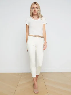 L'AGENCE Nouveau Whites|Petite|Margot Skinny Jean Vintage White