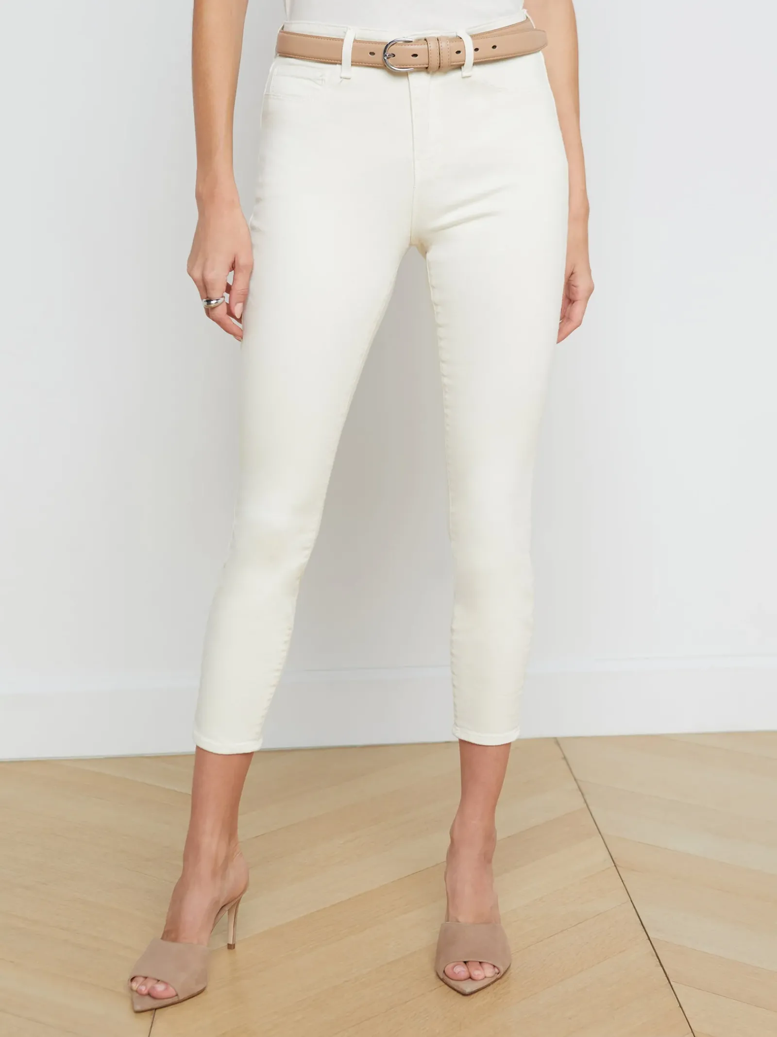 L'AGENCE Nouveau Whites|Petite|Margot Skinny Jean Vintage White