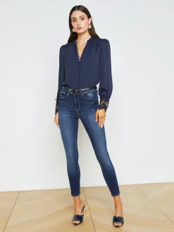 L'AGENCE Petite|Skinny|Margot Skinny Jean Columbia