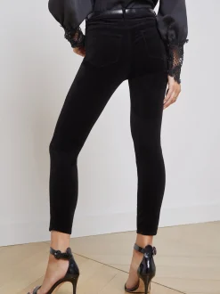 L'AGENCE Petite|Skinny|Margot Velvet Jean Noir