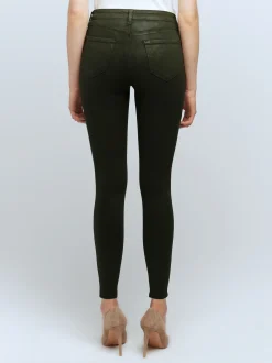 L'AGENCE Skinny|Coated Denim|Marguerite Coated Jean Army Coated