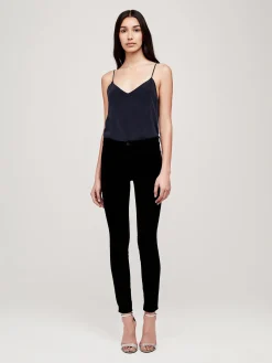 L'AGENCE All Things Black|Marguerite Velvet Jean Noir