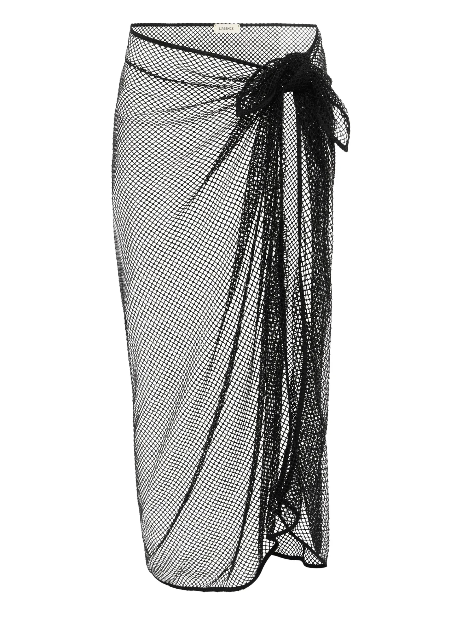 L'AGENCE Spring Collection|Swimwear|Maribel Mesh Pareo Black