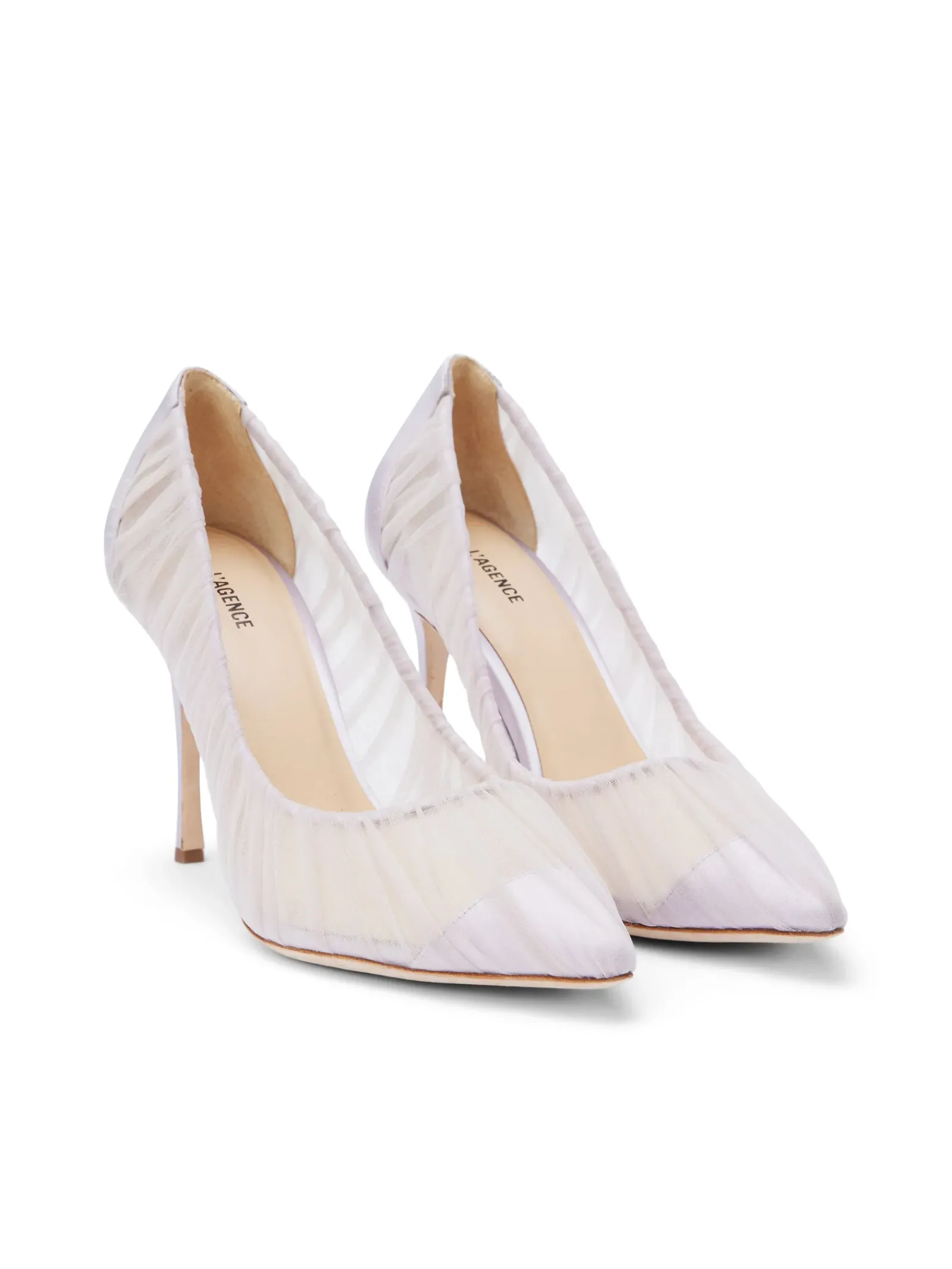 L'AGENCE Resort Collection|Heels & Pumps|Marie Pump Lilac Tulle/Satin