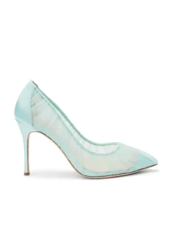 L'AGENCE Resort Collection|Heels & Pumps|Marie Pump Mint Tulle/Satin