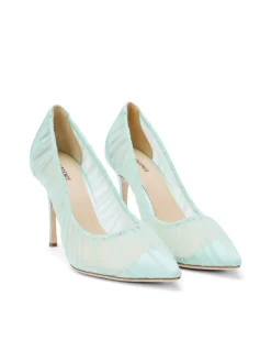 L'AGENCE Resort Collection|Heels & Pumps|Marie Pump Mint Tulle/Satin