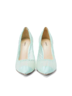 L'AGENCE Resort Collection|Heels & Pumps|Marie Pump Mint Tulle/Satin