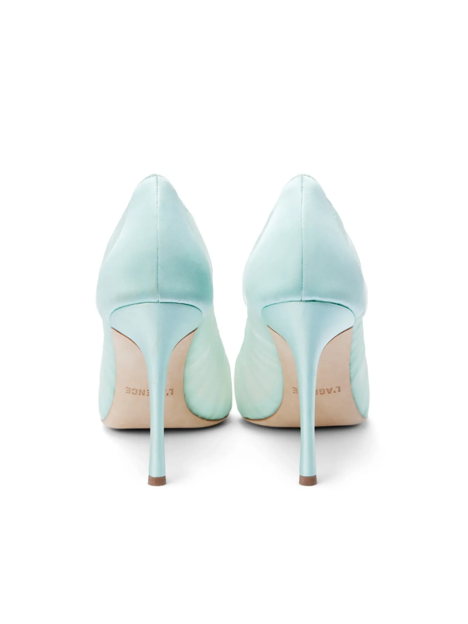 L'AGENCE Resort Collection|Heels & Pumps|Marie Pump Mint Tulle/Satin