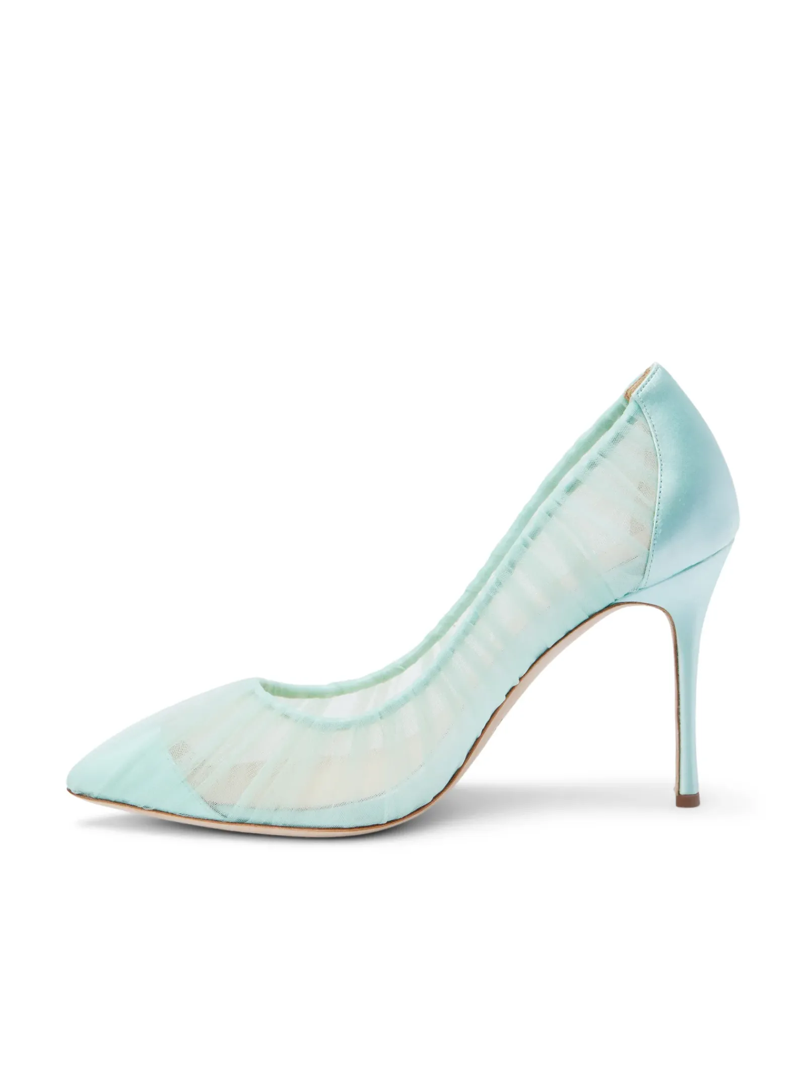 L'AGENCE Resort Collection|Heels & Pumps|Marie Pump Mint Tulle/Satin