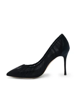 L'AGENCE Resort Collection|Heels & Pumps|Marie Pump Black Tulle/Satin