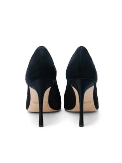 L'AGENCE Resort Collection|Heels & Pumps|Marie Pump Black Tulle/Satin
