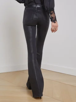 L'AGENCE All Things Black|Back in Stock|Marty Coated Jean Noir Coated