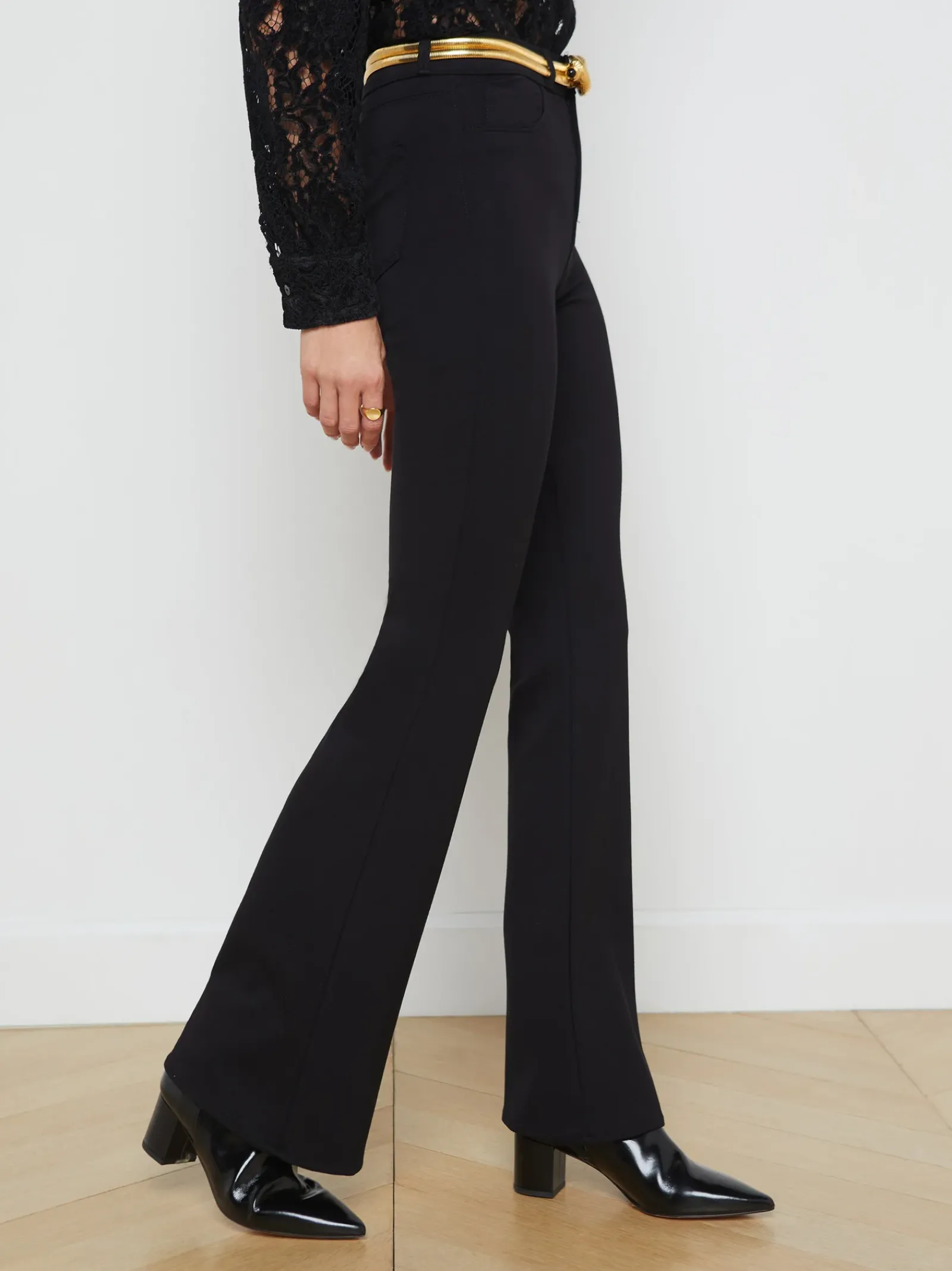 L'AGENCE All Things Black|Flare & Bootcut|Marty Pant Black