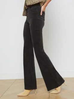 L'AGENCE Flare & Bootcut|Velvet Denim|Marty Velvet Jean Greystone