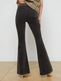 L'AGENCE Flare & Bootcut|Velvet Denim|Marty Velvet Jean Greystone