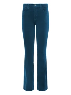 L'AGENCE Online Exclusives|Flare & Bootcut|Marty Velvet Jean Deep Lagoon
