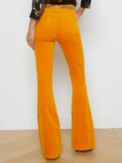 L'AGENCE Flare & Bootcut|Velvet Denim|Marty Velvet Jean Citrine