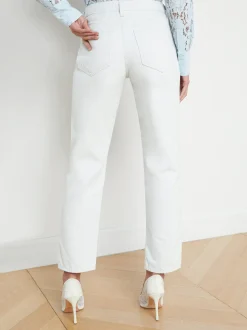 L'AGENCE Spring '24 Catalog|Straight|Mateo Slouchy Straight-Leg Jean Blue Frost