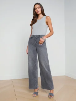 L'AGENCE Spring Collection|Camisoles & Tanks|Mikaela Cotton Tank Heather Grey