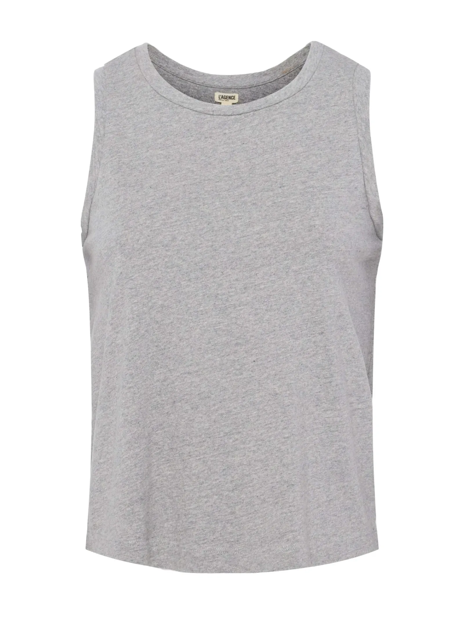 L'AGENCE Spring Collection|Camisoles & Tanks|Mikaela Cotton Tank Heather Grey