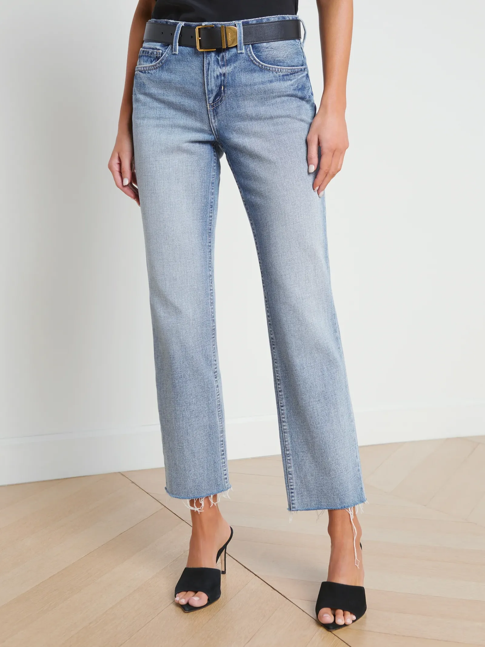 L'AGENCE Straight|Spring Collection|Milana Slouchy Stovepipe Jean Ravine
