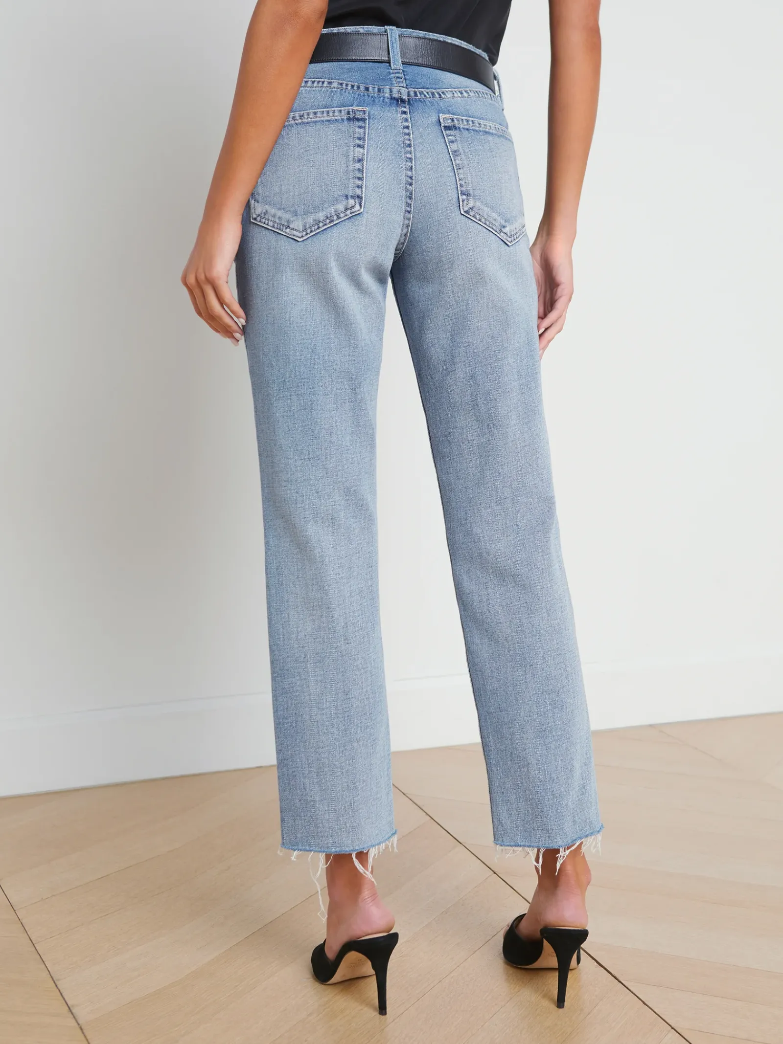 L'AGENCE Straight|Spring Collection|Milana Slouchy Stovepipe Jean Ravine