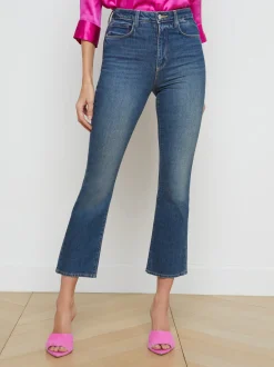 L'AGENCE Flare & Bootcut|Best Sellers|Mira Cropped Micro Boot Jean Woodbridge