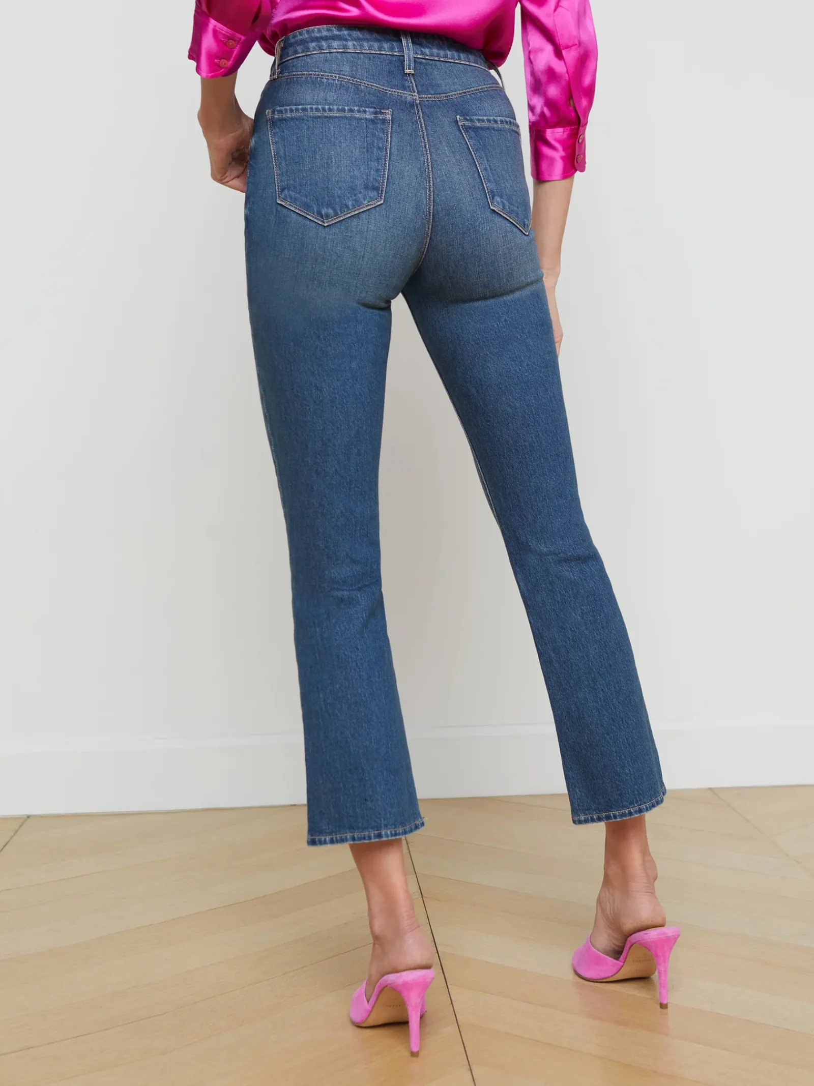 L'AGENCE Flare & Bootcut|Best Sellers|Mira Cropped Micro Boot Jean Woodbridge