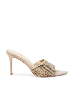L'AGENCE Resort Collection|Mules|Narcise Open Toe Mule Macaroon Suede