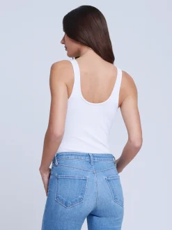 L'AGENCE Nouveau Whites|Back in Stock|Nica Bodysuit White