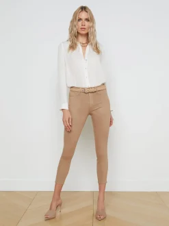 L'AGENCE Nouveau Whites|Essentials|Nina Silk Blouse Ivory