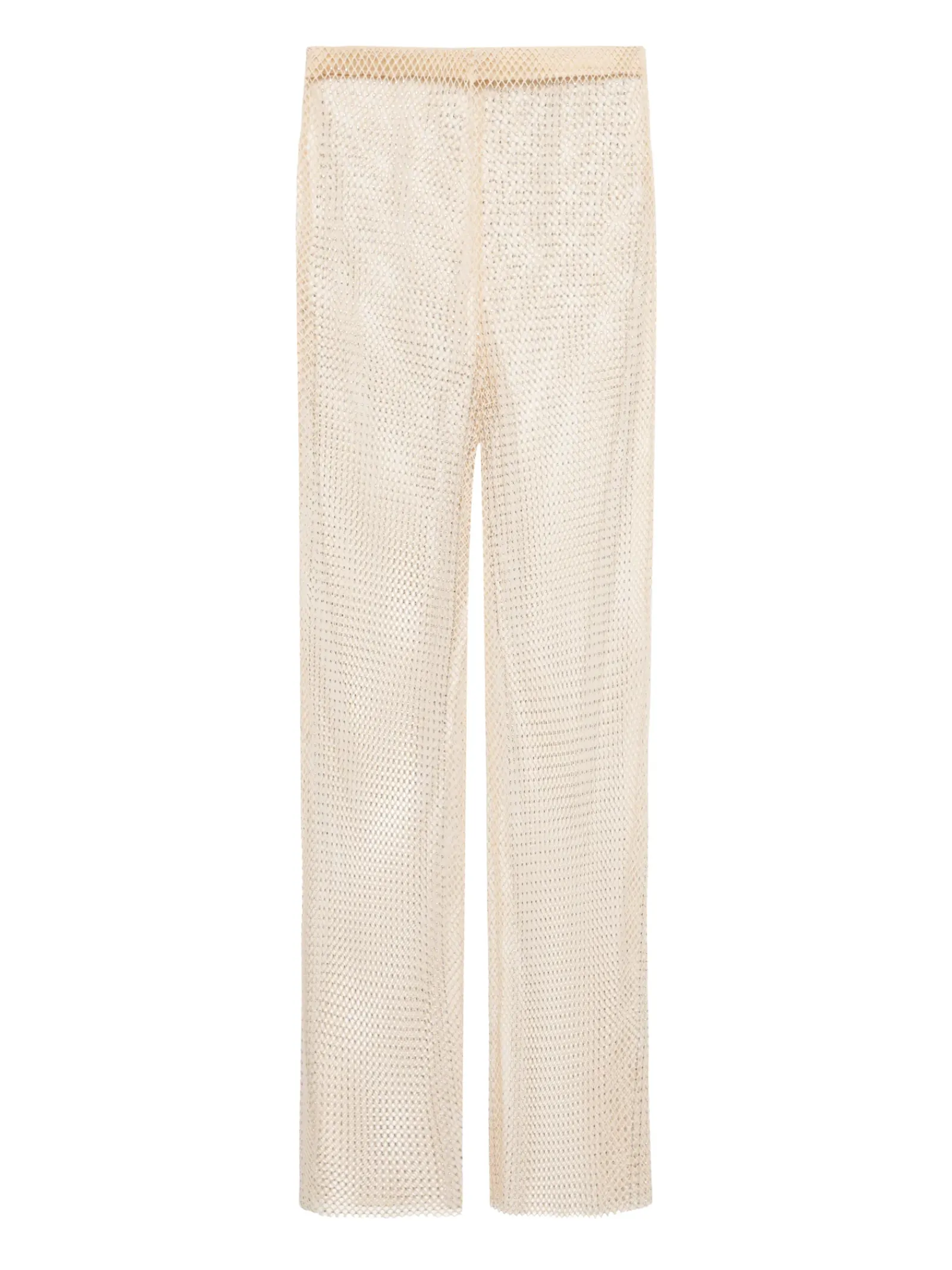L'AGENCE Spring Collection|Swimwear|Noemi Mesh Cover-Up Pant Champagne
