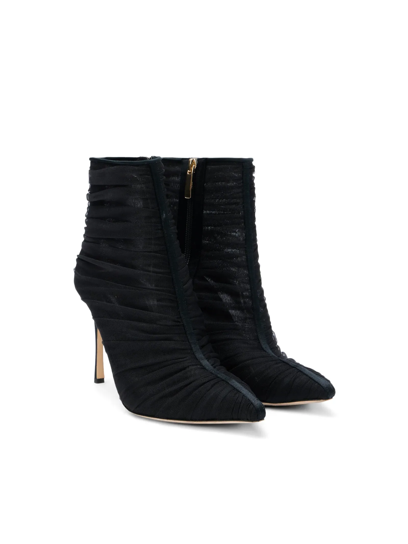 L'AGENCE Resort Collection|Boots & Booties|Noemie Bootie Black Tulle/Satin