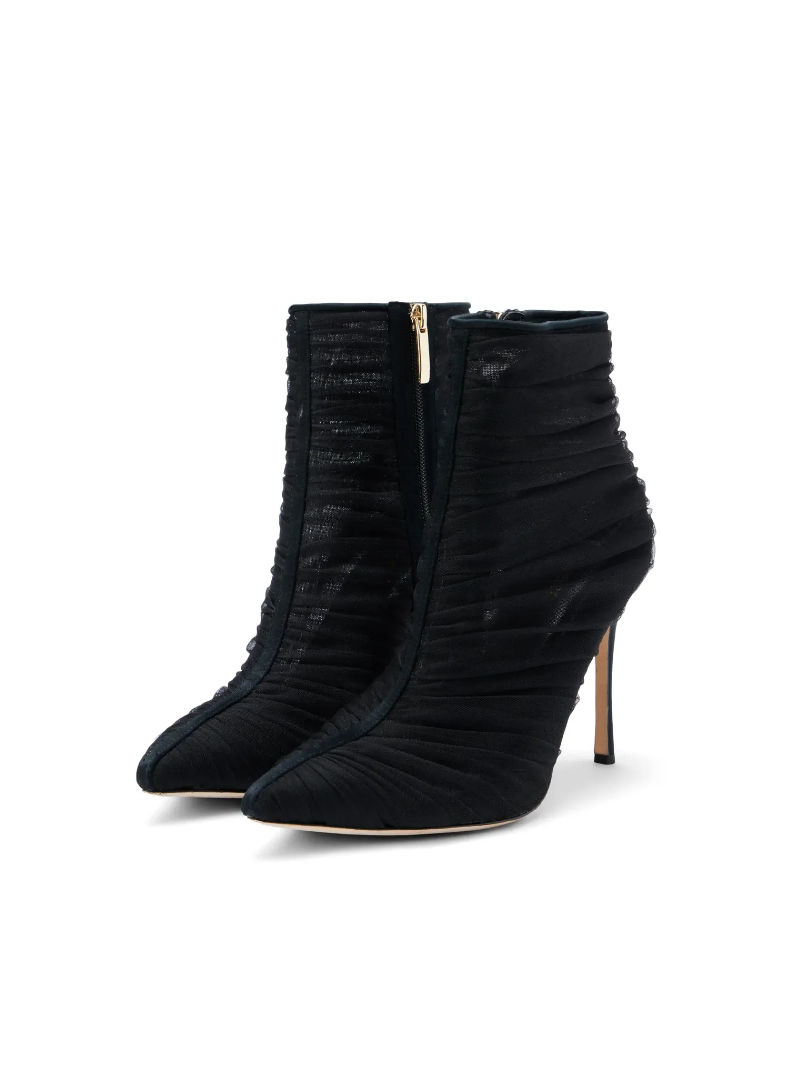 L'AGENCE Resort Collection|Boots & Booties|Noemie Bootie Black Tulle/Satin