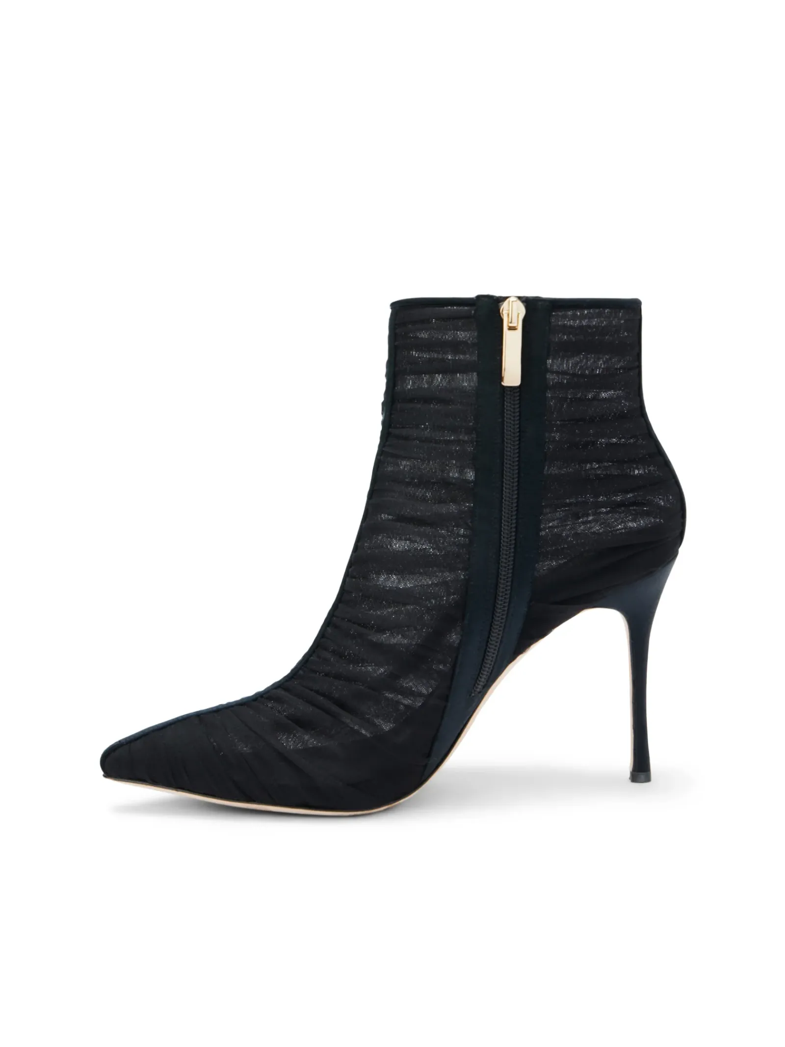 L'AGENCE Resort Collection|Boots & Booties|Noemie Bootie Black Tulle/Satin