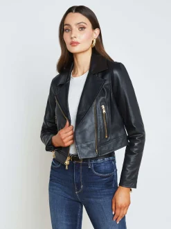 L'AGENCE All Things Black|Leather|Onna Leather Jacket Black