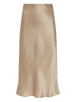 L'AGENCE Online Exclusives|Spring Collection|Perin Silk Midi Skirt Almond
