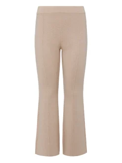 L'AGENCE Sets|Spring Collection|Ren Cropped Flare Knit Pant Pale Khaki