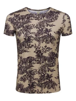 L'AGENCE Print Edition|Tees|Ressi Fitted Tee Macaroon Multi Safari Scenic